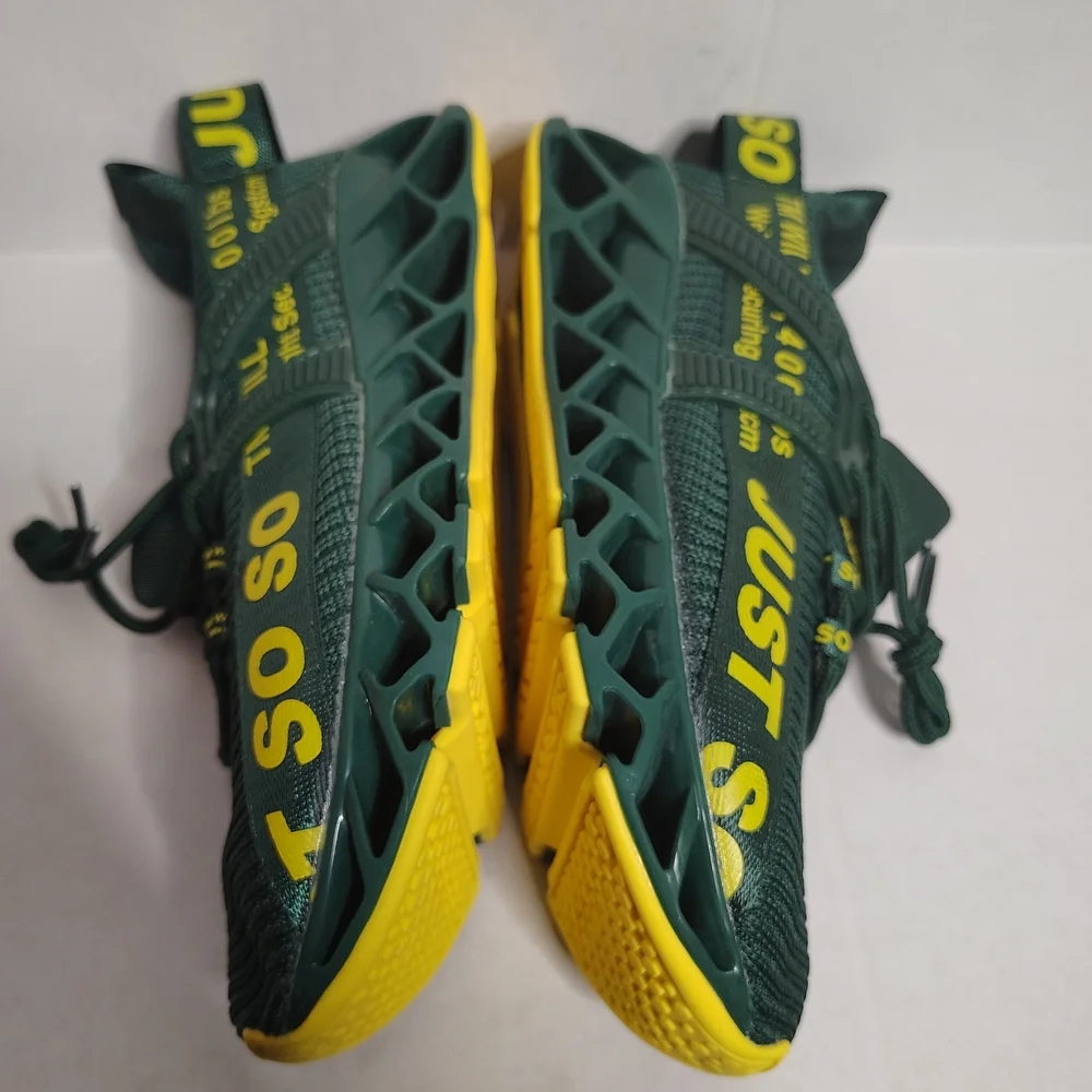 Just So So Womens Shoes Yellow/Green Size EU Size 39 US 8.5 Athletic Sporty New